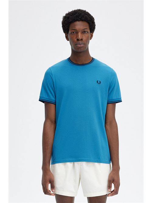 t-shirt bordino Fred Perry | M1588S36
